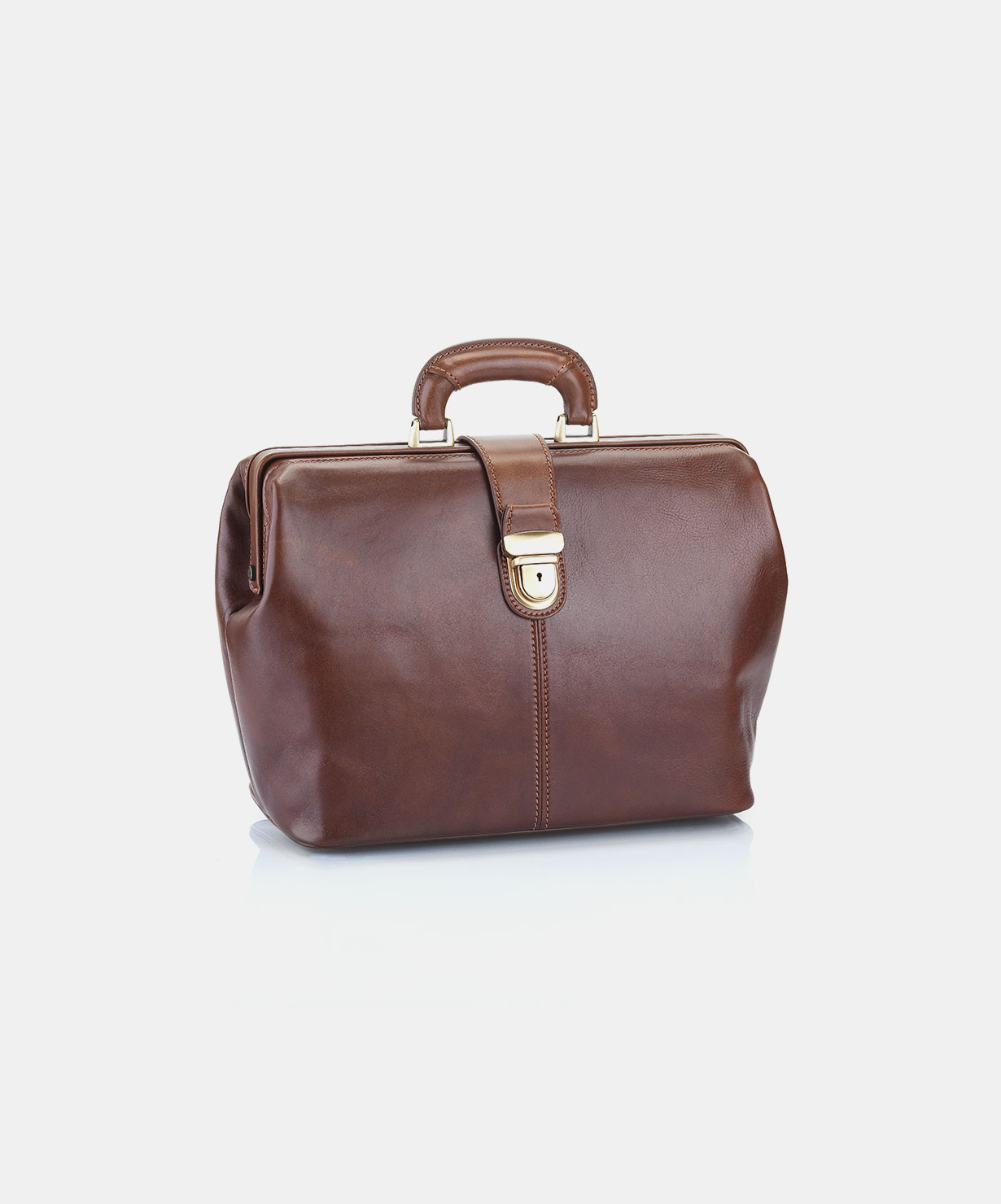 BORSA MEDICO DOTTORE IN SKAY SIMILPELLE SUPERTEXAS - 42x21xh.25cm - cognac